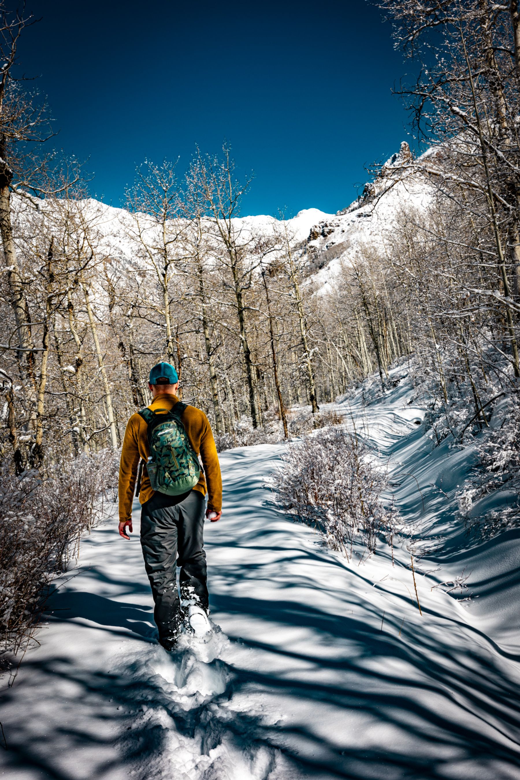 Seth Tromps Through Snow